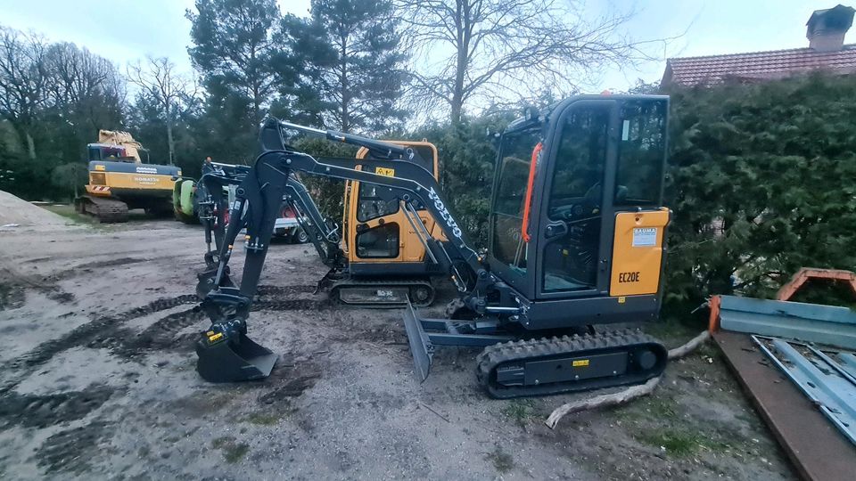 Bagger Minibagger Radlader Maschinenverleih Mieten Vermietung in Lübtheen