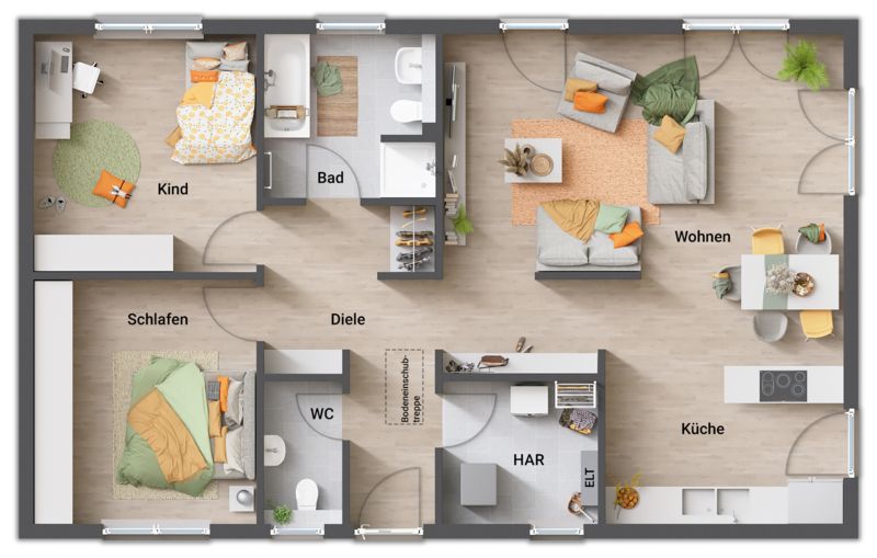 Das Traumhaus in Gröningen - zukunftsorientiert gebaut im Bungalowstil in Gröningen