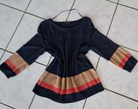 Street One, Shirt Gr. 36, 3/4 Arm, dkl.blau mit orange/camelfarb. Westerwaldkreis - Horbach Vorschau