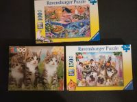 3 Ravensburger Puzzle mit Tiermotive Hund, Katze, Delfin Niedersachsen - Nienburg (Weser) Vorschau