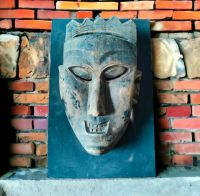 Relief Maske Gottheit Kaiser Asien Indonesien Holz Bali Buddha Nordrhein-Westfalen - Hagen Vorschau