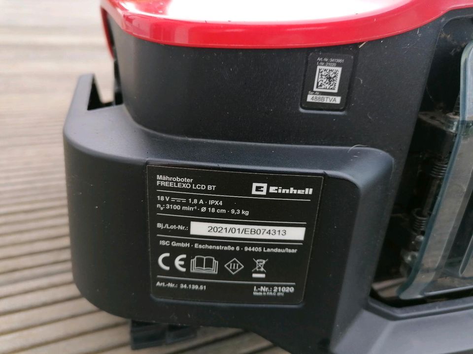 Einhell Freelexo 1200 LCD BT Mähroboter inkl Akku und Garage in Hürtgenwald