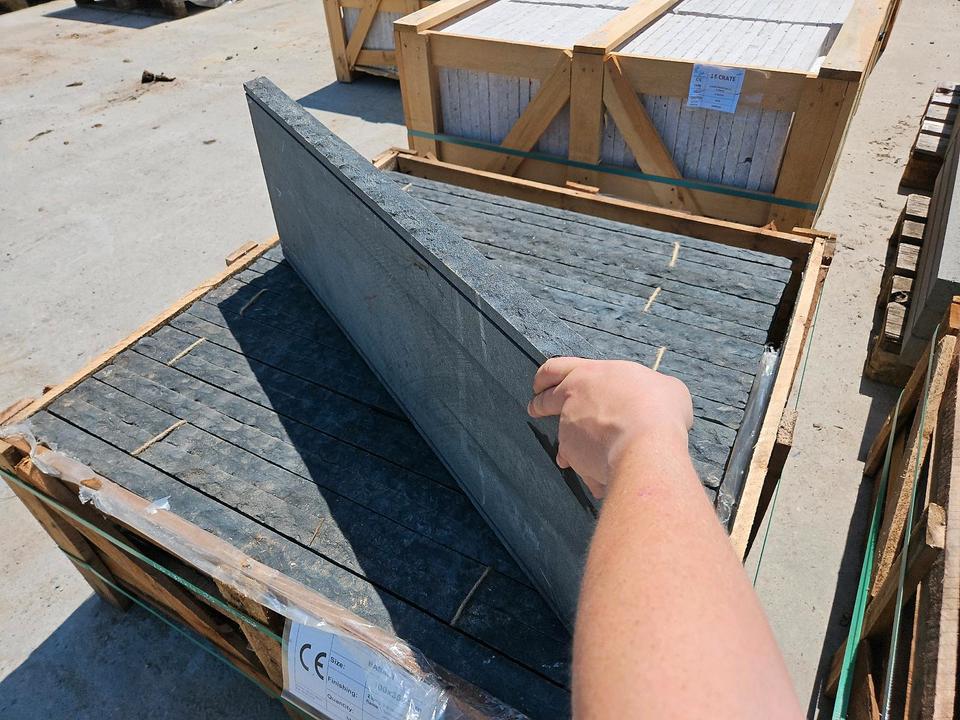 100cm x 35cm  Abdeckplatte Basalt Naturstein Premium inkl Mwst in Grettstadt