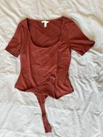 Tanga-Body mit Kurzarm, braun/weiß/schwarz, H&M, Größe M Hessen - Wiesbaden Vorschau