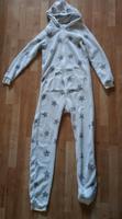 Jumpsuit, Hausanzug, Overall, Gr. S, weiß mit grauen Sternen, Jan Nordrhein-Westfalen - Hünxe Vorschau