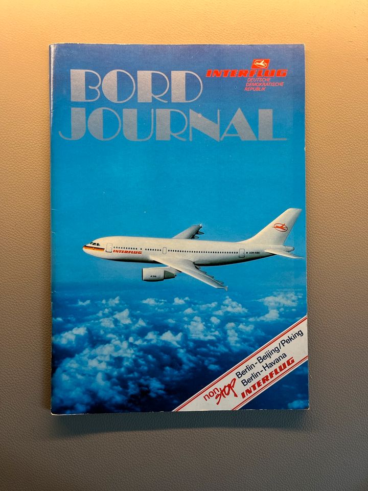 DDR Interflug Bord Journal in Dresden