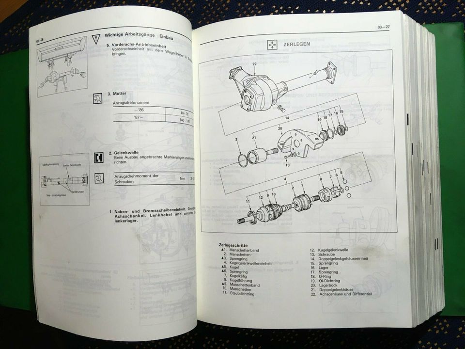 Reparaturanleitung Werkstatthandbuch Isuzu Trooper 1986 UBS Serie in Burgwald