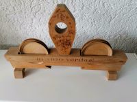 Unikat aus Holz, mit  6 Untersetzer für Gläser Bayern - Thundorf Vorschau