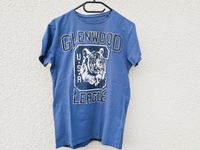 T-Shirt jeansblau Print Löwe Hessen - Reinheim Vorschau