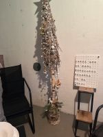 Deko Weihnachten Baum aus echtem Stamm inkl. Lichterkette Hessen - Dieburg Vorschau
