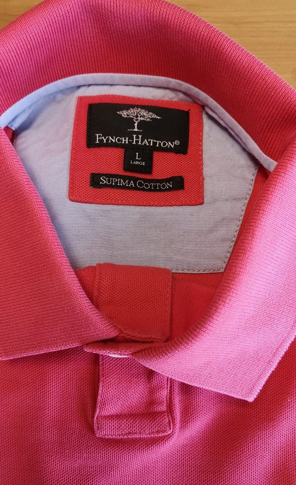 Fynch Hatton Poloshirt Gr.L - Hummer Lachs Rose`- Top Zustand !!! in Bruchköbel