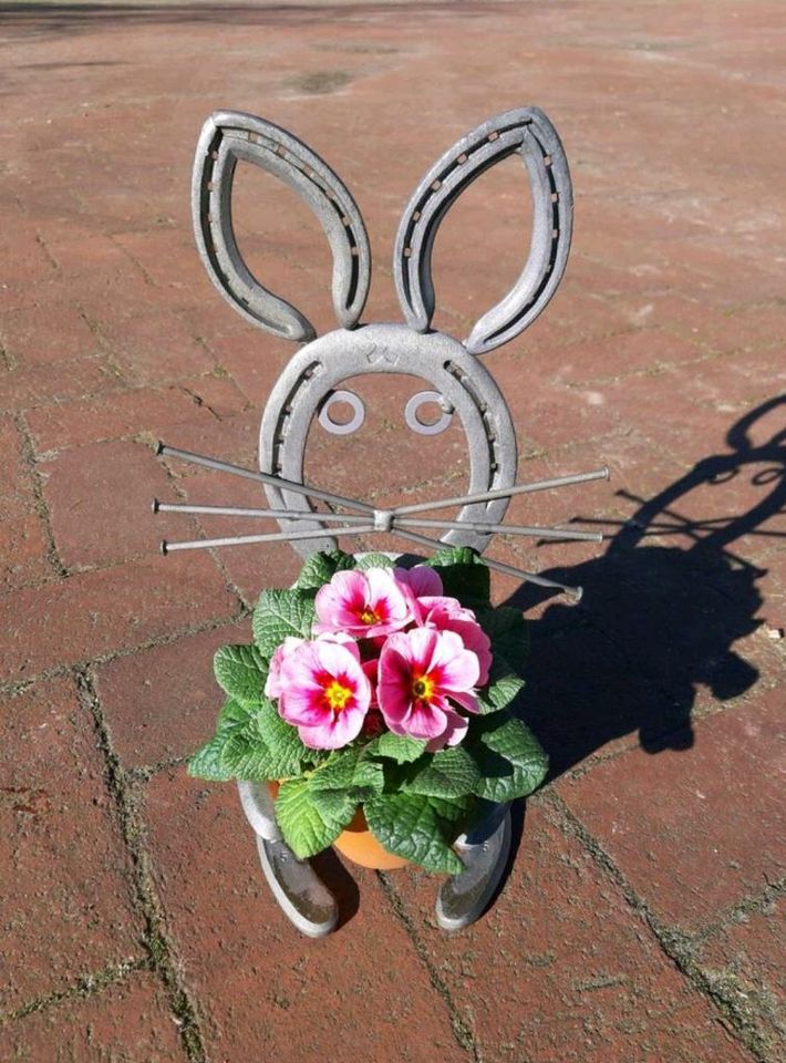 Hufeisen Hase, Kaninchen, Deko, Ostern in Dötlingen