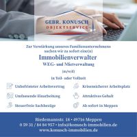 Immobilienverwalter (m/w/d) WEG- und Mietverwaltung Niedersachsen - Meppen Vorschau