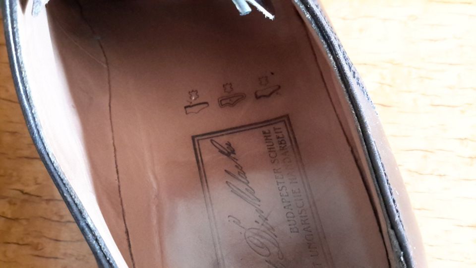 Schuhe Heinrich Dinkelacker Budapester rahmengenäht Gr. 7- 41,5 in Günzburg