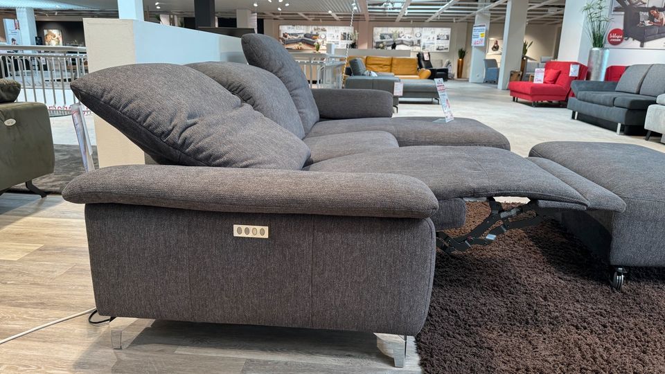 Musterring MR 370 Polstergarnitur Sofa mit Hocker PolsterArena in Dormagen