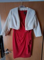 Kleid rot mit Bolero Jacke beige Gr. 38 / 40 Sachsen - Frankenberg (Sa.) Vorschau