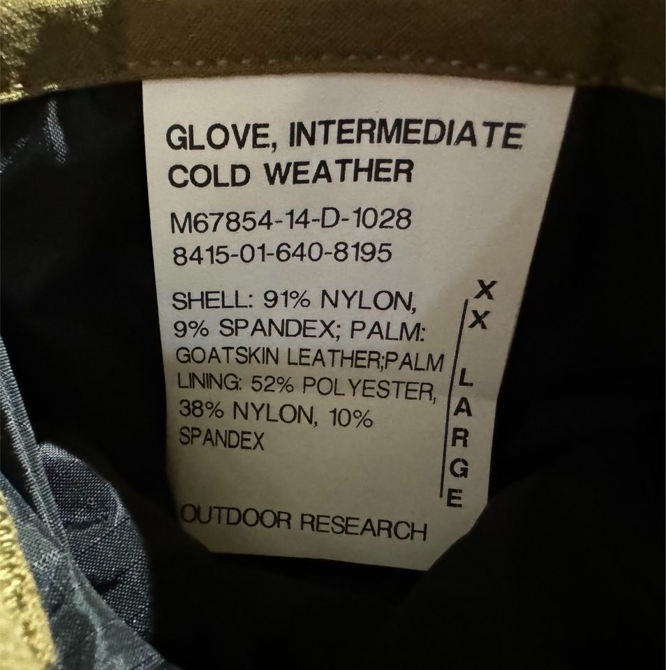 USMC Gloves Cold Weather - Outdoor Research - XXL in Bad Endbach