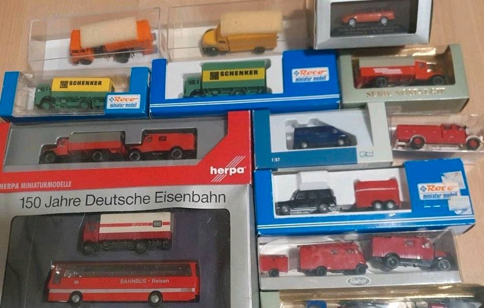 Herpa Brekina Mercedes MAN Roskopf Wiking Feuerwehr Pferde 1:87 in München