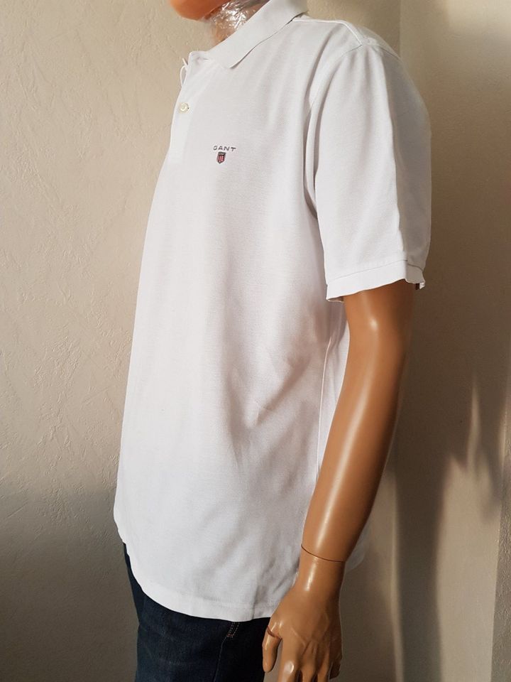 =GANT= Elegantes Herren Poloshirt Kurzarm Gr. 2XL Weiß in Neuss