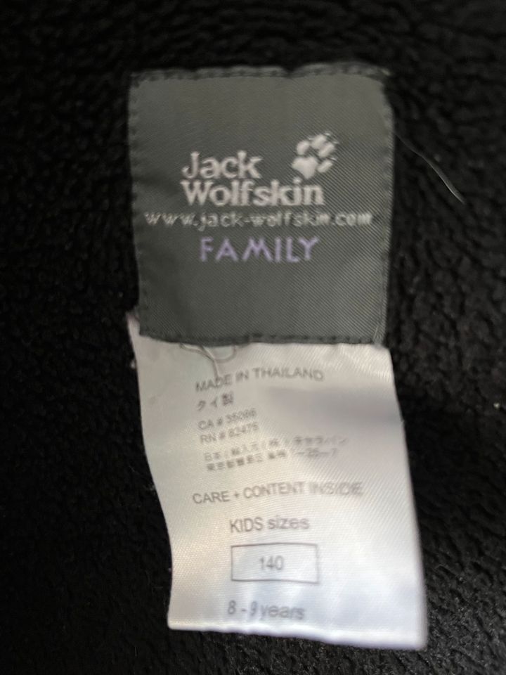 Jack Wolfskin fleece Jacke 140 schwarz in Straubing