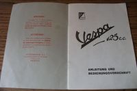 Vespa faro basso 1951 Bedienungsanleitung Tarbuk Wien NOS Zustand Bayern - Berchtesgaden Vorschau