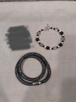 Armkettchen Armband schwarz weiß silber Perlen Strass NEU Obergiesing-Fasangarten - Obergiesing Vorschau