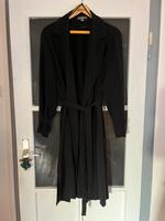 Mantel lang Gehrock Cardigan schwarz 46 XXL tailliert Gürtel Niedersachsen - Celle Vorschau