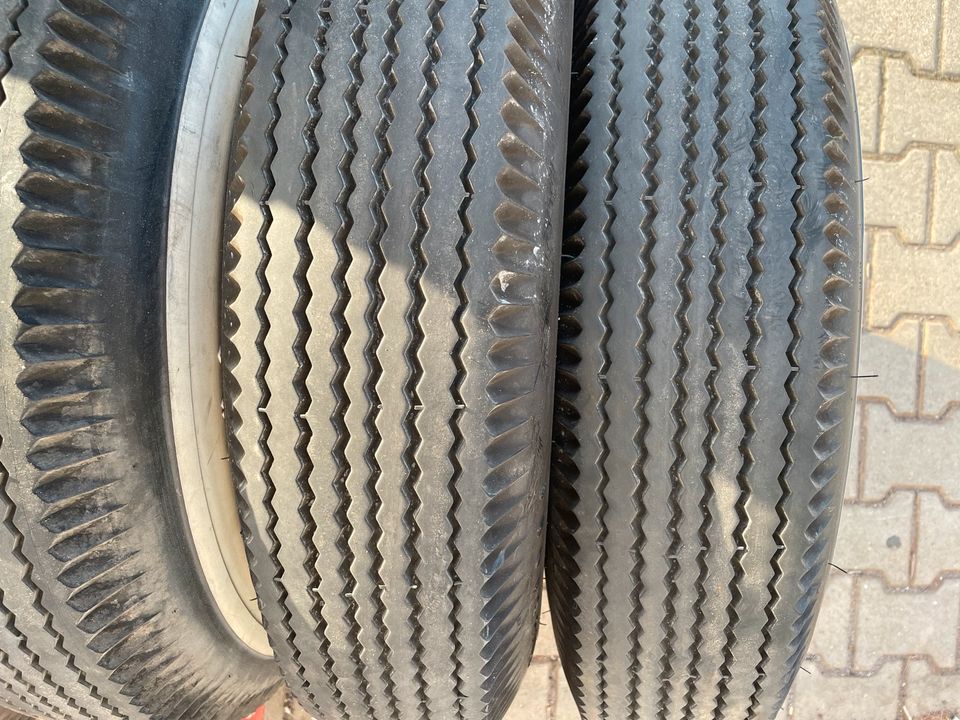 Weißwandreifen 8,20-15 whitewall 4“ tyre Firestone 820-15 US Car in Chieming