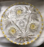 Tortenplatte Bleikristall mit sehr schönen gelben Akzenten Baden-Württemberg - Kuchen Vorschau