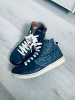 Hightop Glitzer Sneaker Gr 34 Bisgaard blau Leder Nordrhein-Westfalen - Anröchte Vorschau