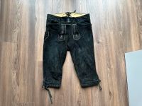 Dreiviertel Lederhose Herren schwarz 50 Trachtenhose Bayern - Adelsried Vorschau