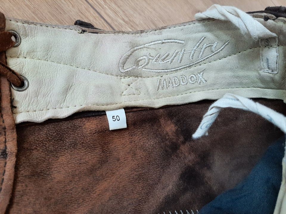 Lederhose Maddox / Trachtenmode / Gr. 50 in Viechtach