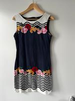 Sommerkleid Desigual, Gr. 38, blau mit Blumenmustern Sachsen-Anhalt - Halle Vorschau