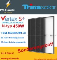 Trina Vertex S+ 450W TSM-450NEG9R.28 Glas-Glas Modul Doppelglas Solarmodule Solarpanele Solarplatten PV Photovoltaik Brandenburg - Dahlewitz Vorschau