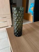 Vintage Vase / Glas in Olivgrün – DDR oder Sklo Union, 60er/70er Baden-Württemberg - Bruchsal Vorschau
