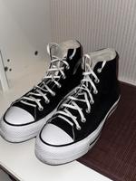 schwarze Sneakers Converse mit Plateau – Größe 39 Baden-Württemberg - Waiblingen Vorschau