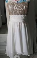Kurzes Abendkleid (weiß/gold) Hessen - Kassel Vorschau