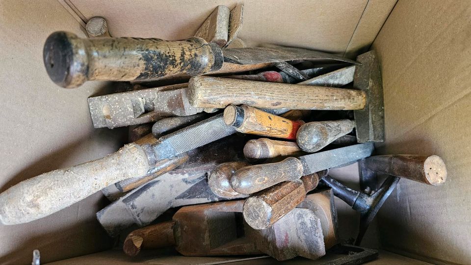 Konvolut aus uraltem antike Hand Werkzeug Schreiner Tischler in Aalen