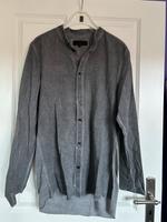 Tigha Hemd ohne Kragen, leger, used look, Gr. M, grau, cool Niedersachsen - Zeven Vorschau
