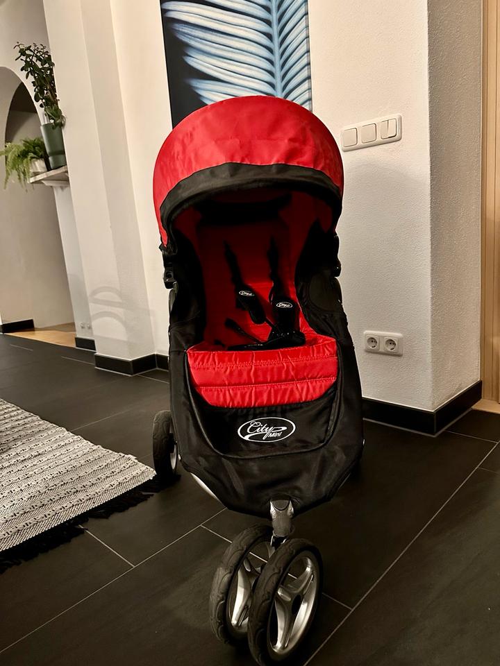Baby Jogger City Mini Kinderwagen Buggy rot schwarz mit Tasche in Bayern Bergen kleinanzeigen