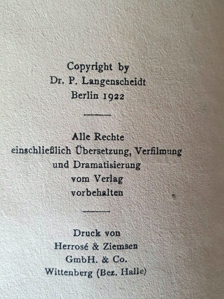 Paul Langenscheidt - Blondes Gift - Roman 1922 in Bad Dürrheim