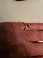 Ring gold 750  Brillant 0,4 Karat  Tropfenform Niedersachsen - Wedemark Vorschau