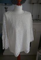 H& M Gr.44 / XL Bluse Spitze weiß Düsseldorf - Angermund Vorschau