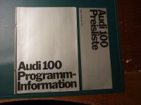 Neuwagenprospekt: Audi 100 von 1970 original mit Preisliste Düsseldorf - Bilk Vorschau