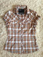 Kurzärmelige Bluse orange/braun/weiß-kariert von Madonna Bayern - Geiselhöring Vorschau