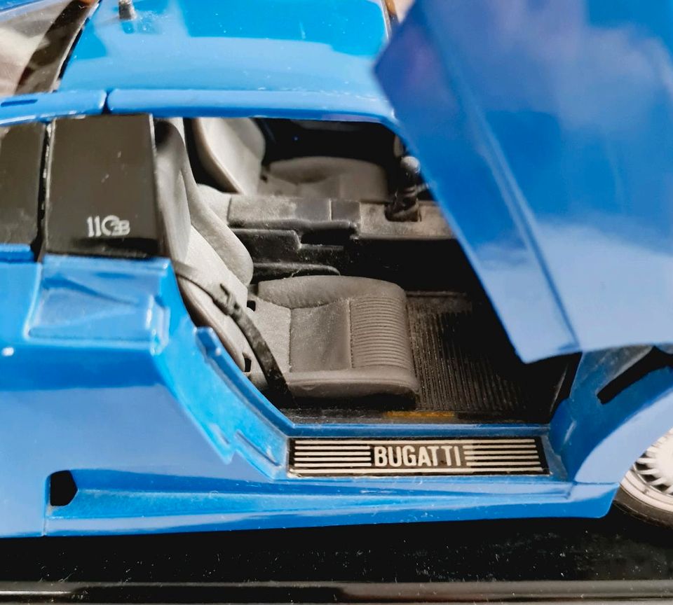 ⛽ Modellauto Bugatti EB 110 Blau BJ. 1992 Maße ca. 25cm x 10cm ⛽ in Nürnberg (Mittelfr)