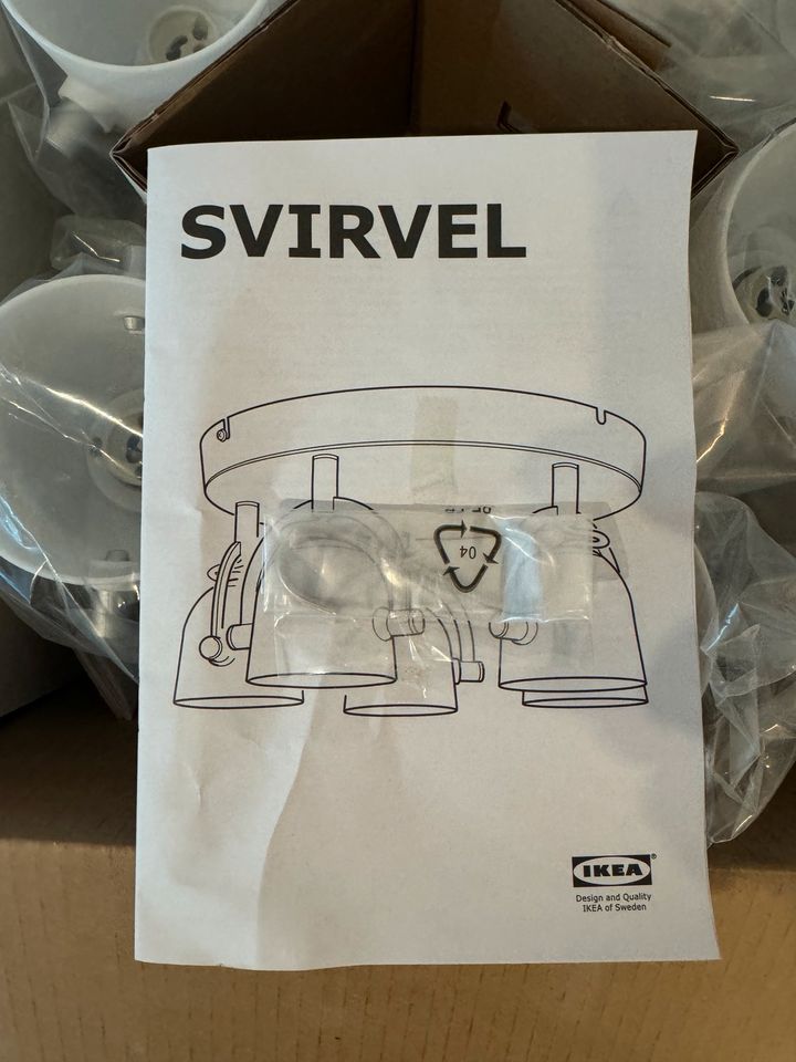 IKEA SVIRVEL Deckenleuchte 5 Spots neu in Essen