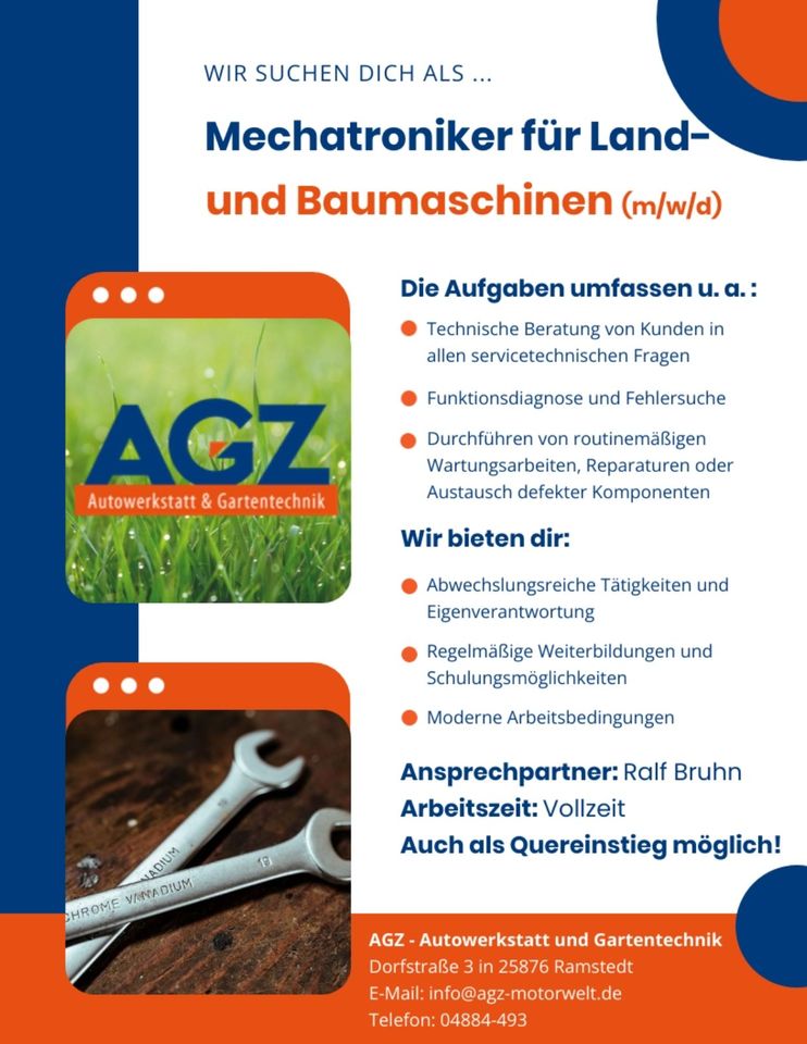 Mechatroniker für Land- und Baumaschinen (m/w/d) in Vollzeit in Wisch