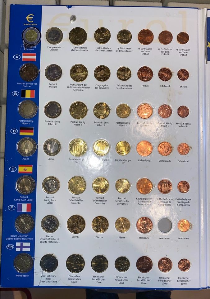 Euro Münzen Sammelalbum in Neuruppin