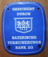 Versicherungsschild - Emailleschild - Blechschild - Werbung Nordrhein-Westfalen - Paderborn Vorschau